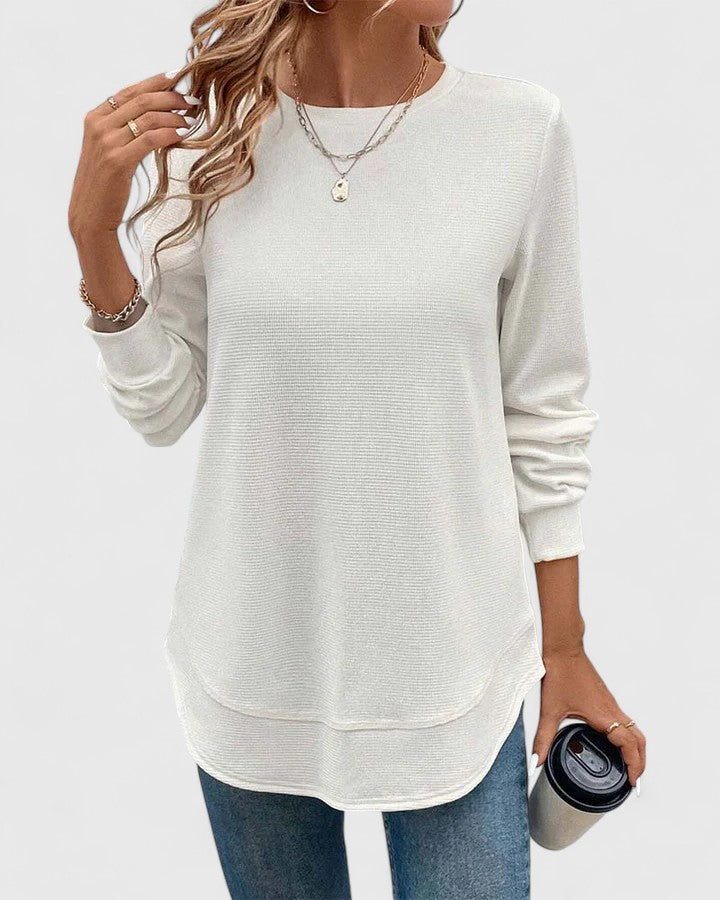 Nadyalyn | Elegant O-Neck Long Sleeve