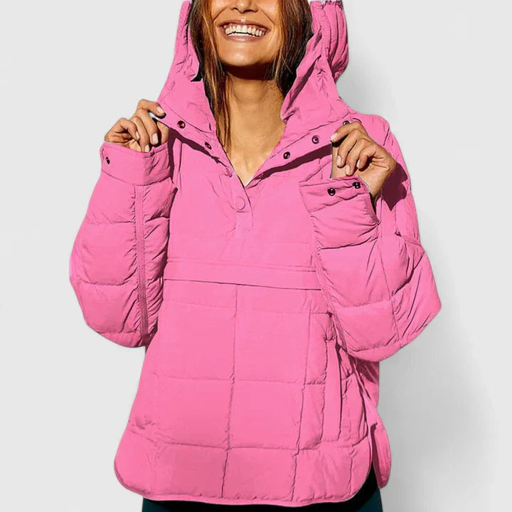 BRIANNA – COZY QUILTED PULLOVER JACKET