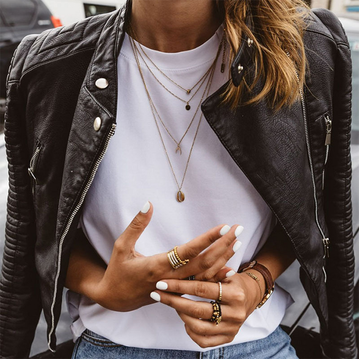 MAYA – RIVETED EDGE BIKER JACKET