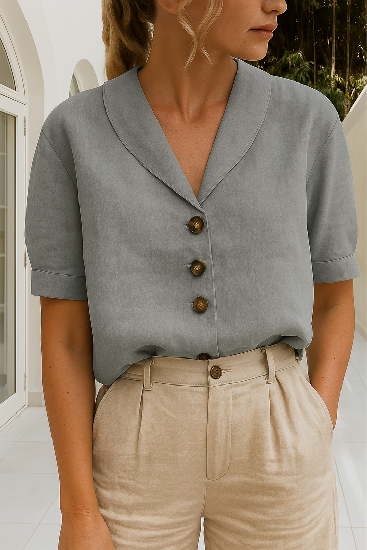 STACY – CLASSIC BUTTON BLOUSE