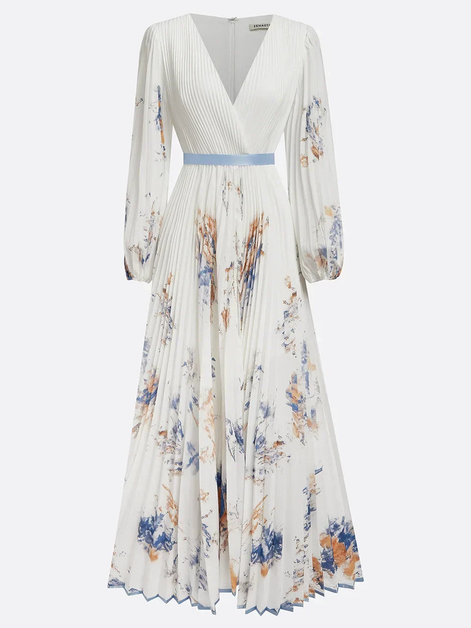 ISABELLE – ELEGANT PLEATED MAXI DRESS