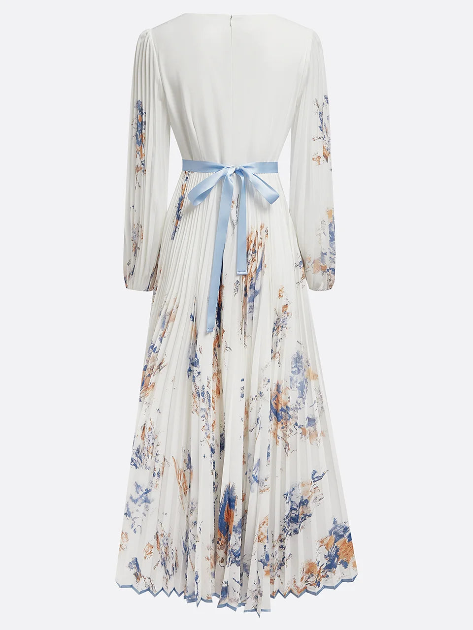 ISABELLE – ELEGANT PLEATED MAXI DRESS