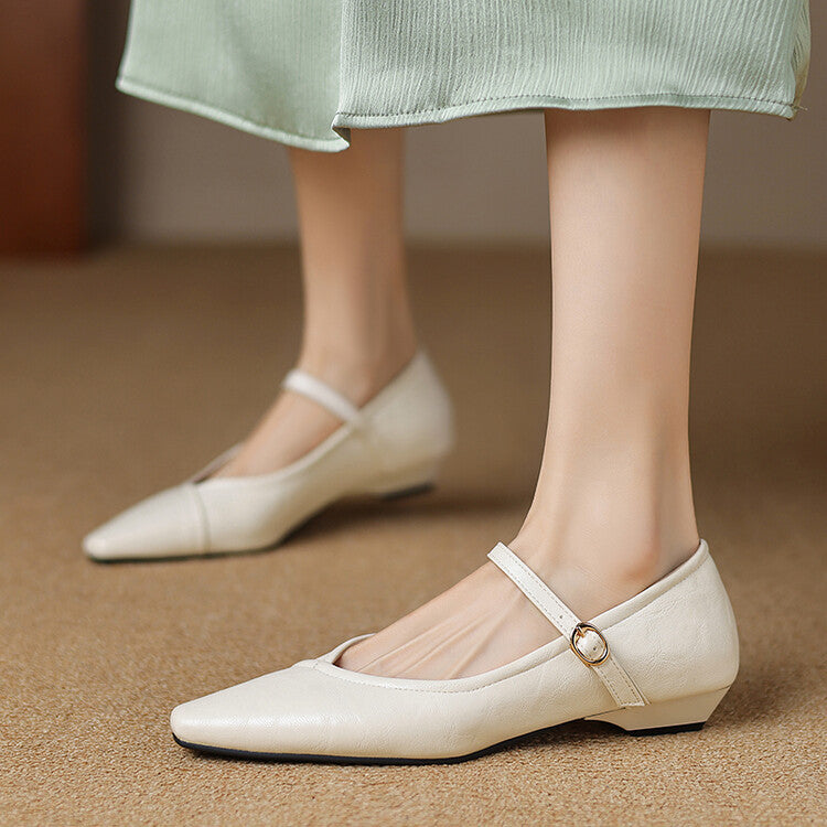 ISLA – ELEGANT POINTED-TOE MARY JANES