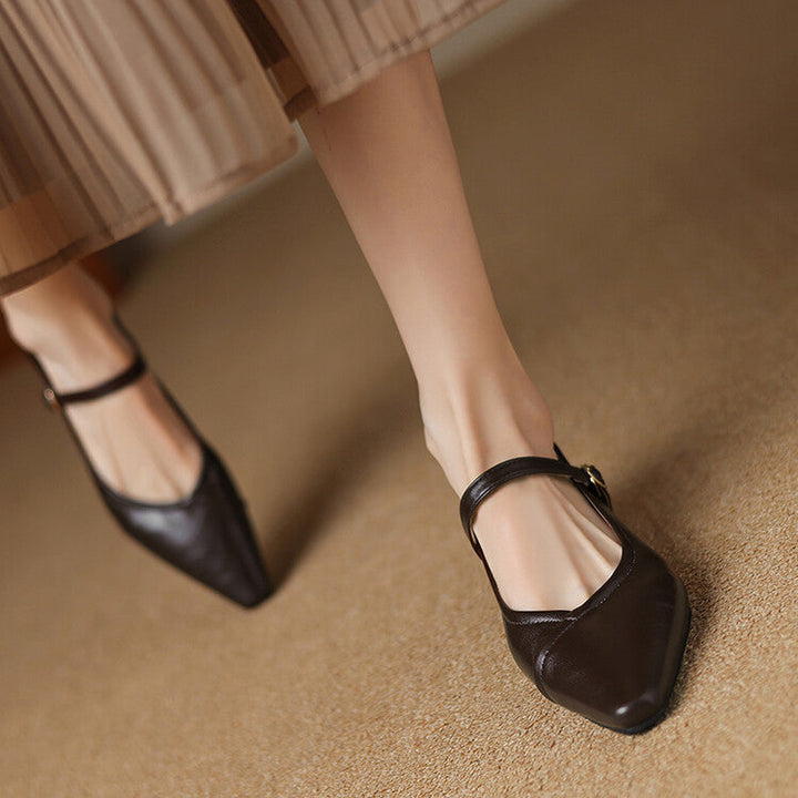 ISLA – ELEGANT POINTED-TOE MARY JANES