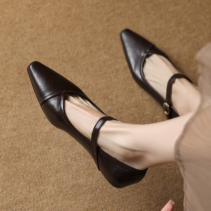 ISLA – ELEGANT POINTED-TOE MARY JANES