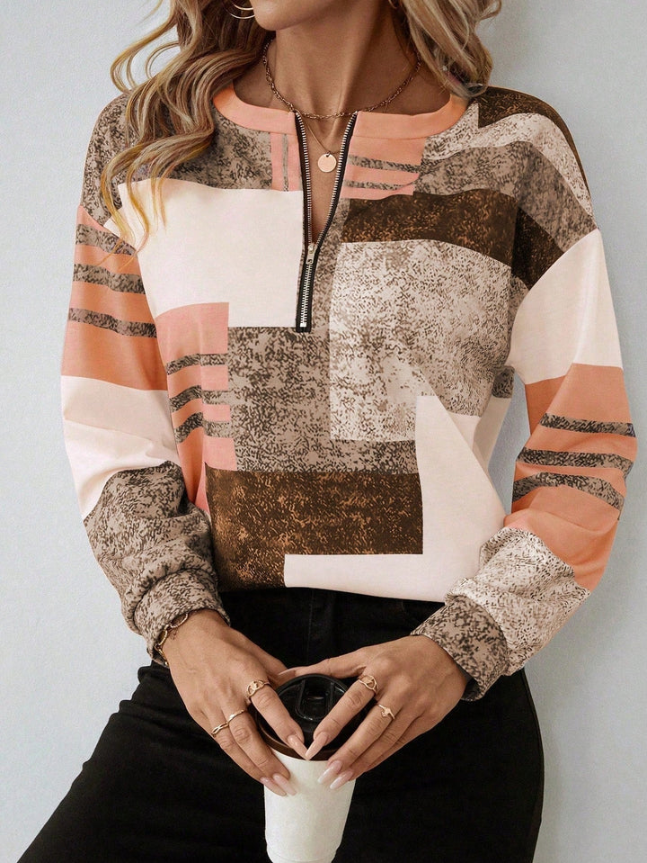 BELLE – MODERN ZIP FRONT BLOUSE