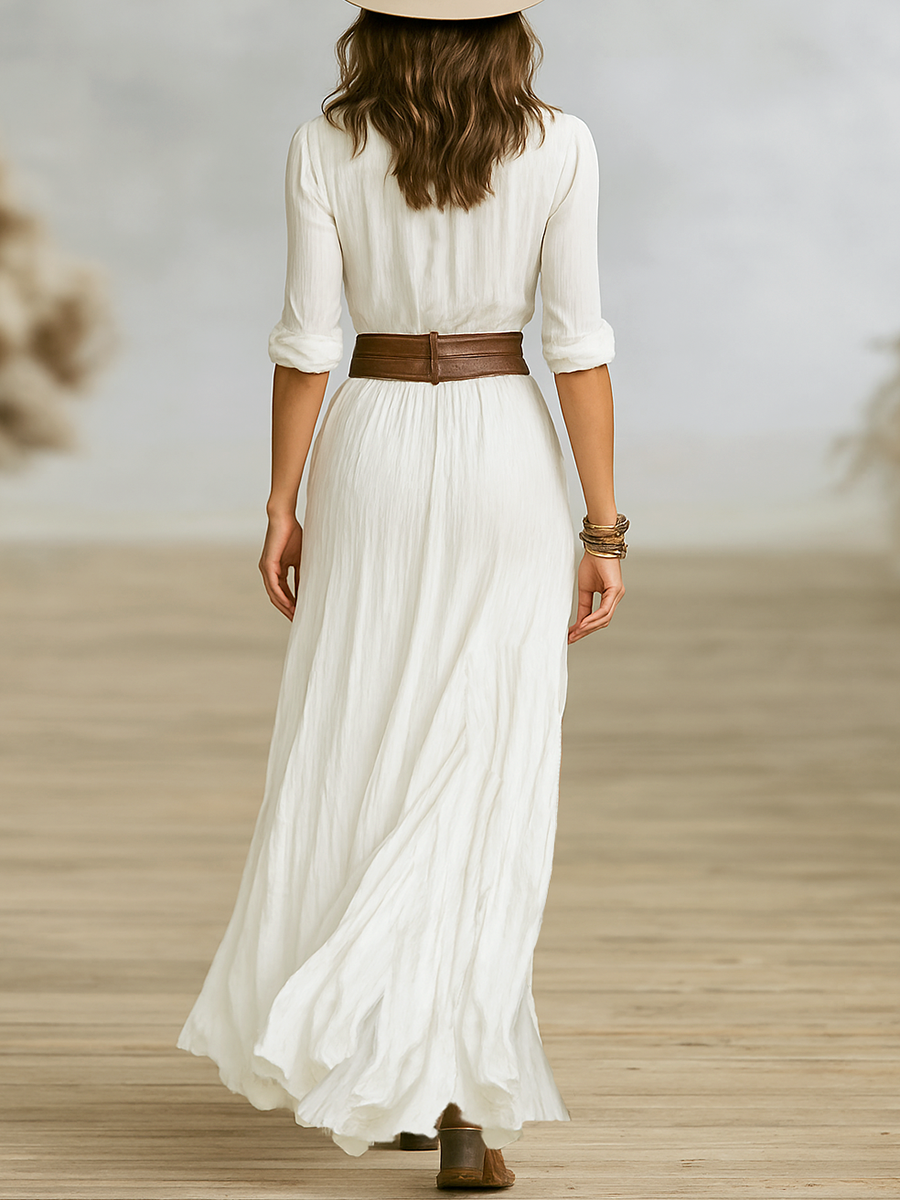 CASSANDRA – WESTERN ELEGANCE MAXI DRESS