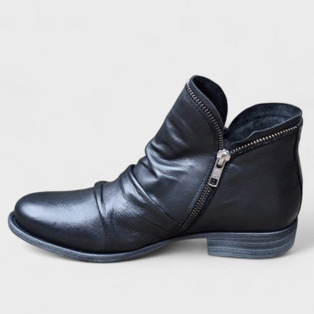 LOUISE – ZIP-UP ANKLE BOOTS