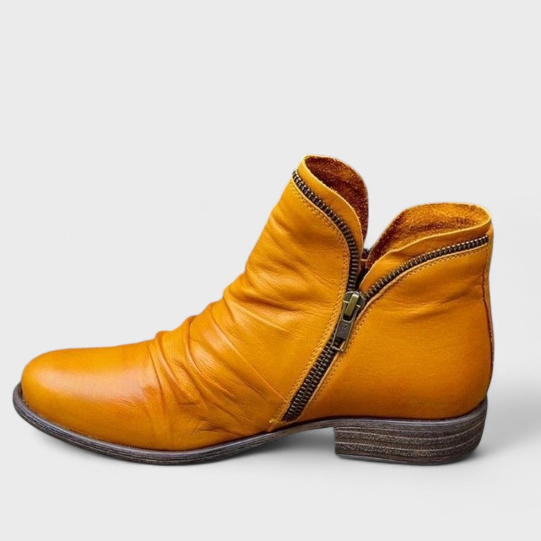 LOUISE – ZIP-UP ANKLE BOOTS