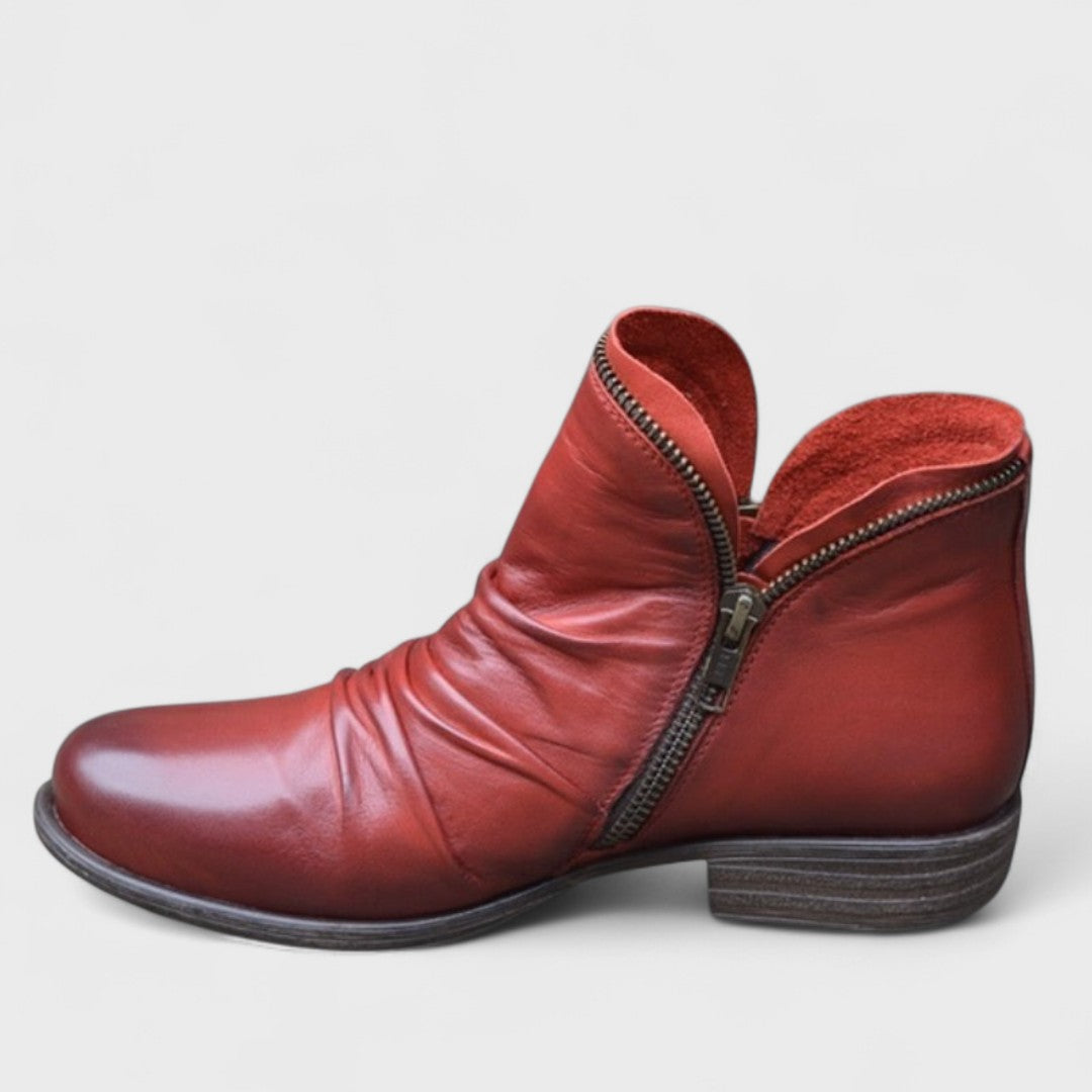 LOUISE – ZIP-UP ANKLE BOOTS