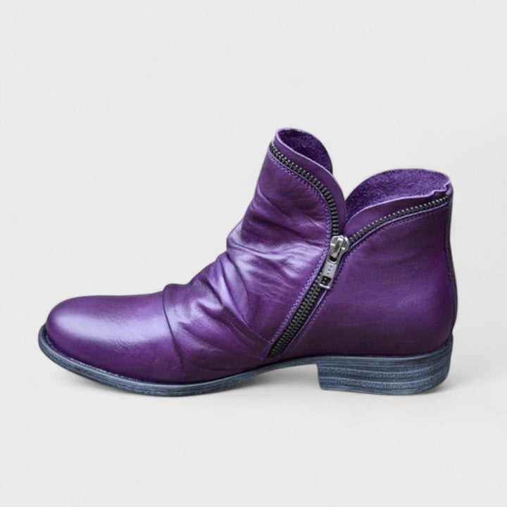 LOUISE – ZIP-UP ANKLE BOOTS