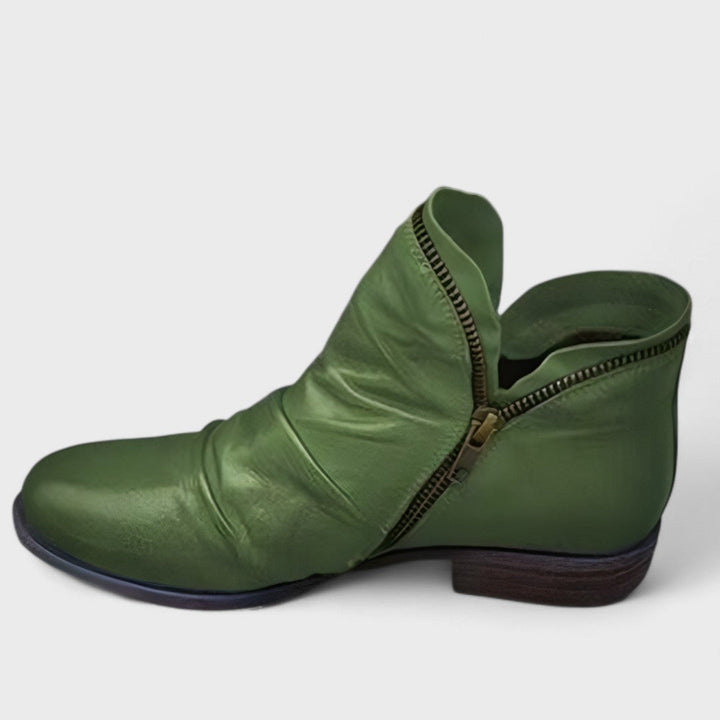 LOUISE – ZIP-UP ANKLE BOOTS