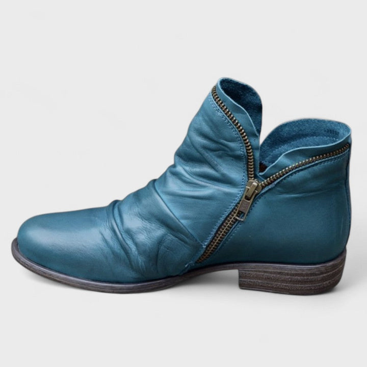 LOUISE – ZIP-UP ANKLE BOOTS
