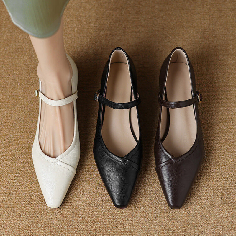 ISLA – ELEGANT POINTED-TOE MARY JANES