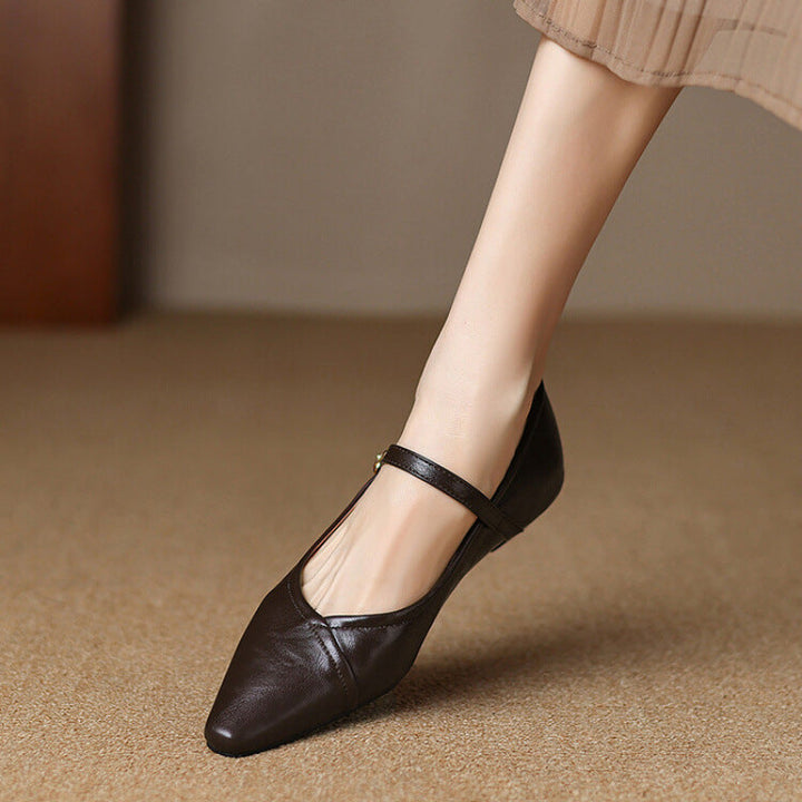 ISLA – ELEGANT POINTED-TOE MARY JANES