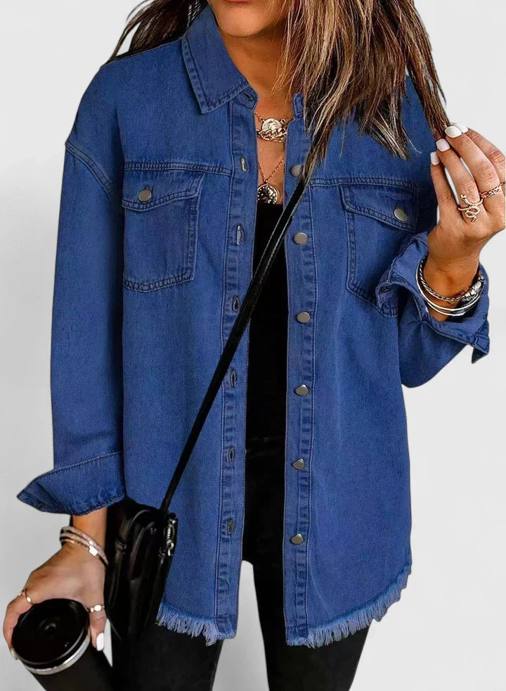 HAILEY – LAID-BACK DENIM SHIRT JACKET