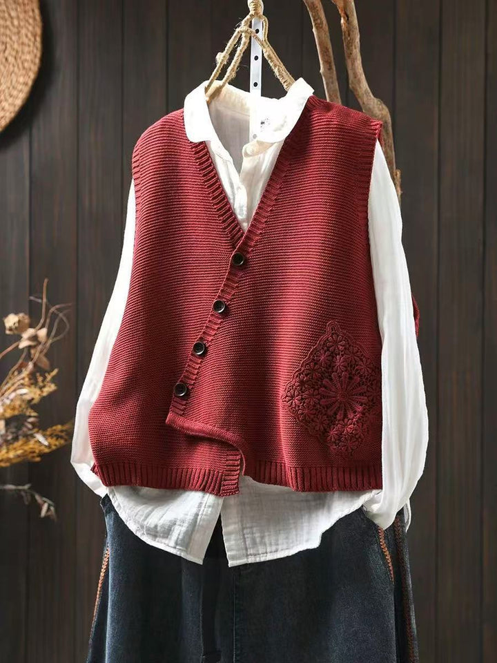 AUTUMN – LAYERED SHIRT & KNIT VEST