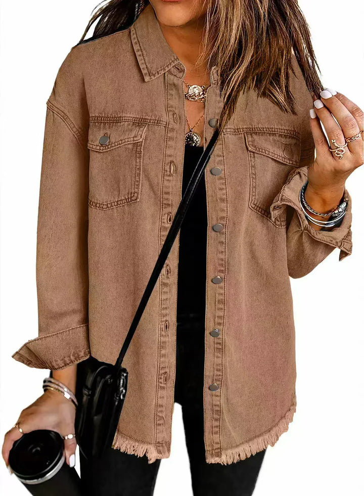 BRIANNA – CLASSIC DENIM BUTTON SHIRT