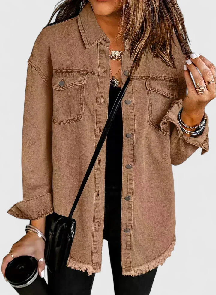 HAILEY – LAID-BACK DENIM SHIRT JACKET