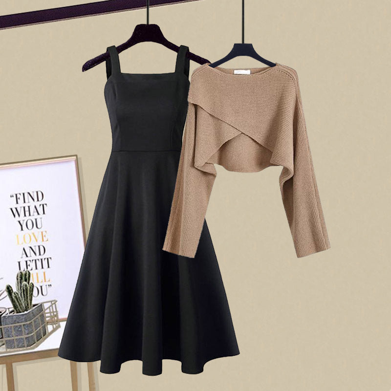 NATALIA – ELEGANT DRESS & SWEATER SET
