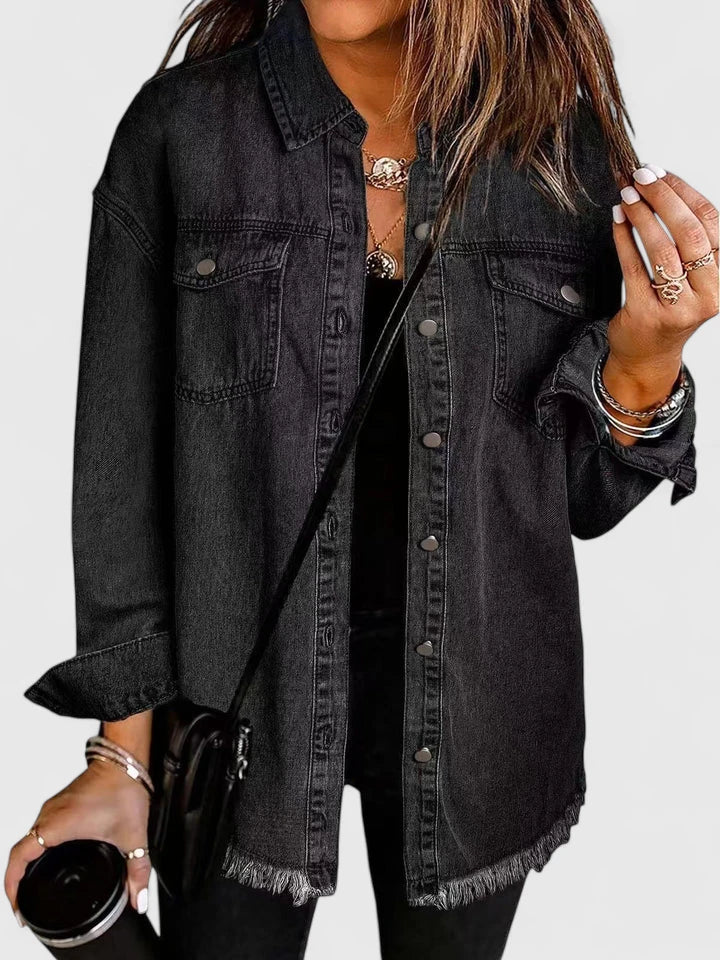 HAILEY – LAID-BACK DENIM SHIRT JACKET