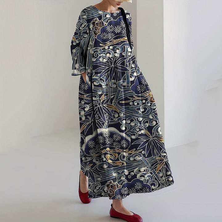 MARIS – VIBRANT FLORAL MAXI DRESS