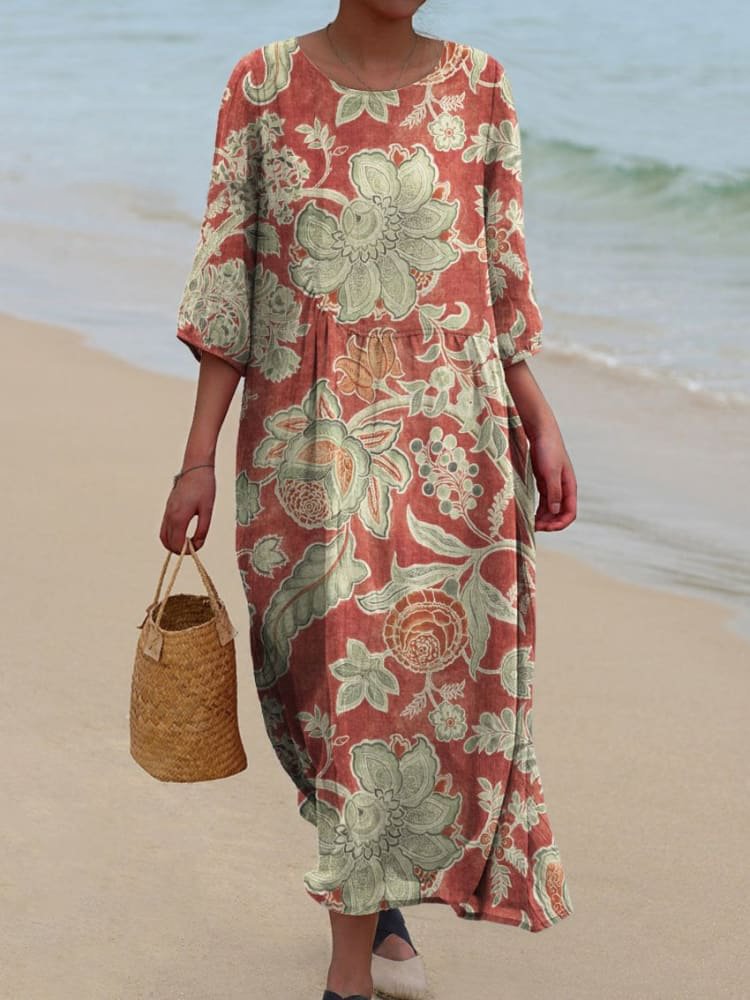 MARIS – VIBRANT FLORAL MAXI DRESS