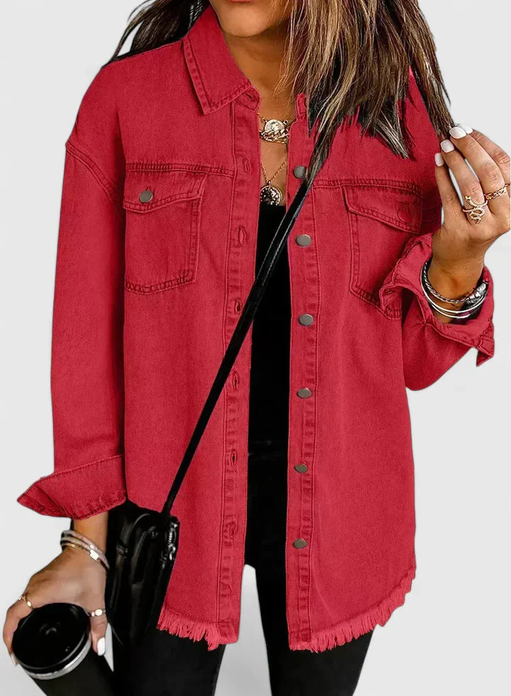 HAILEY – LAID-BACK DENIM SHIRT JACKET