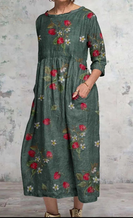 MARIS – VIBRANT FLORAL MAXI DRESS