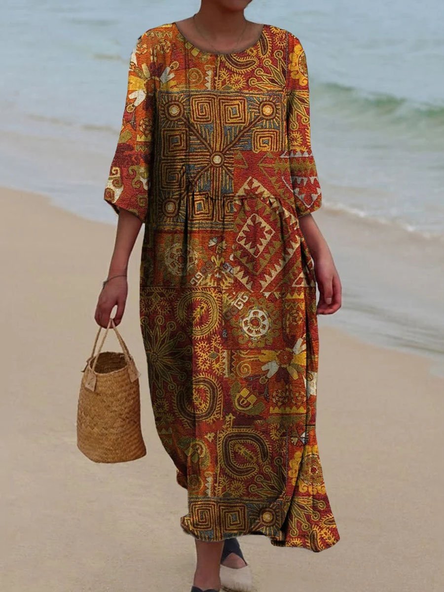 MARIS – VIBRANT FLORAL MAXI DRESS