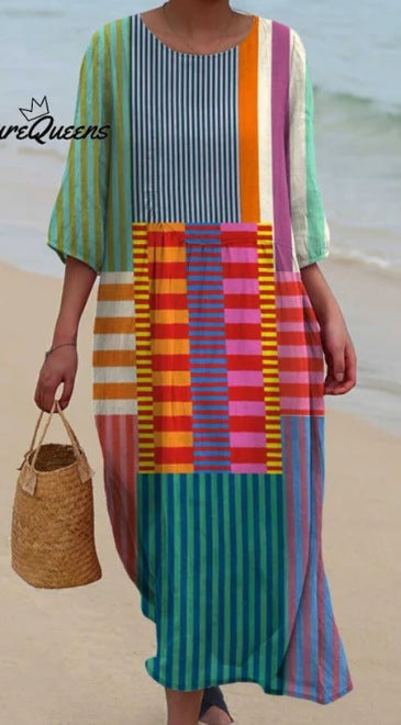 MARIS – VIBRANT FLORAL MAXI DRESS