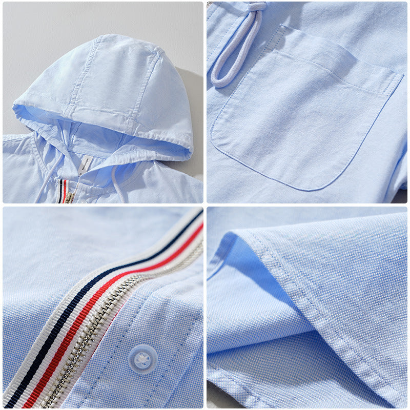 ALEX – CASUAL HOODED SHIRT