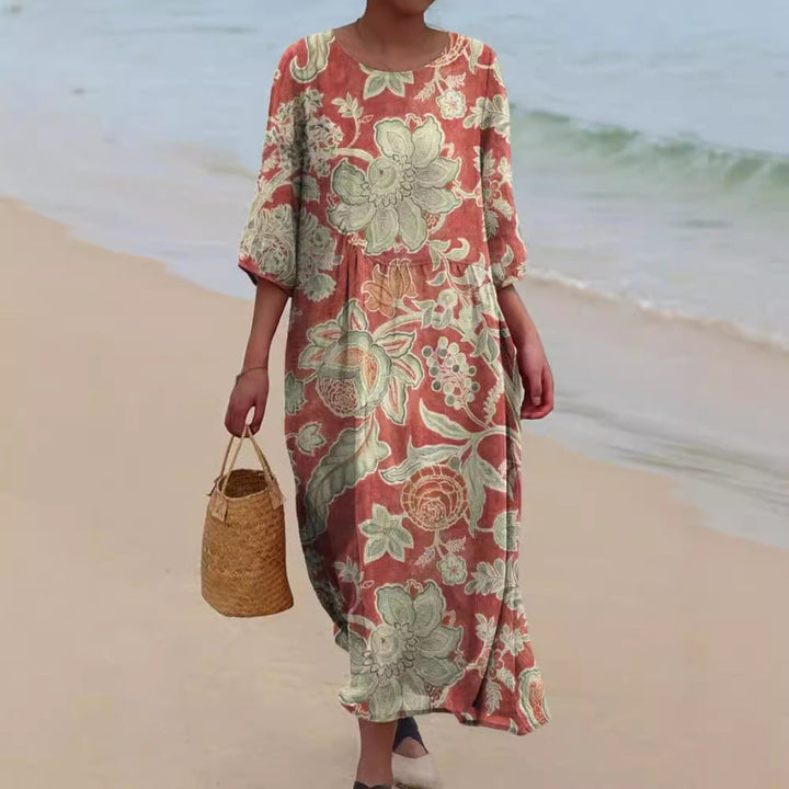 MARIS – VIBRANT FLORAL MAXI DRESS