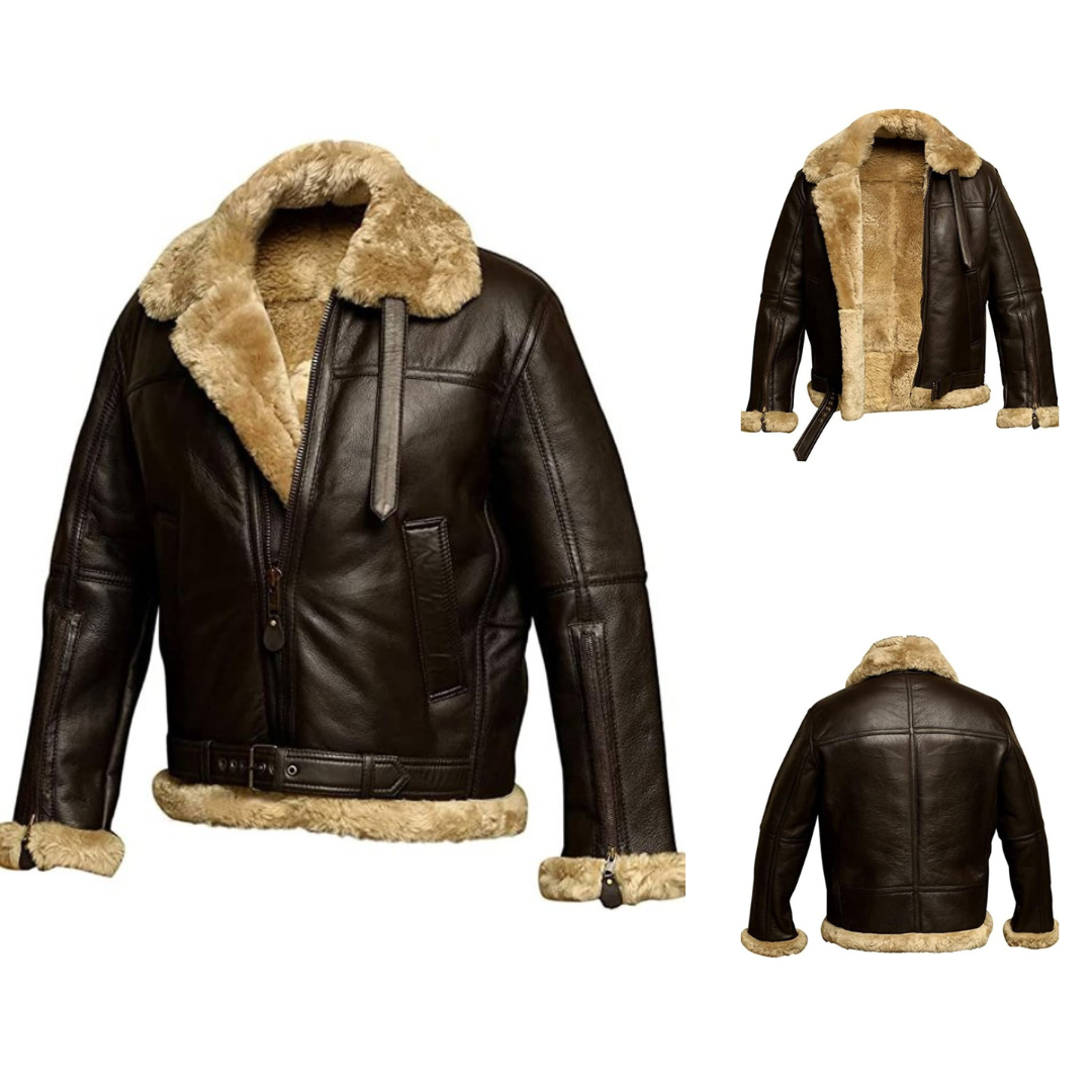 MAVERICK – CLASSIC AVIATOR SHEARLING JACKET