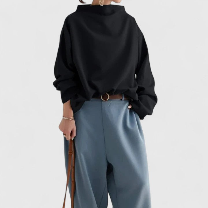 HAILEY – RELAXED BOAT NECK SWEATER