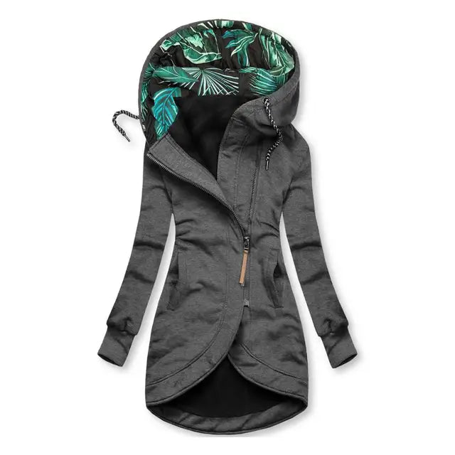 BRIELLE – TROPICAL TWIST HOODED JACKET