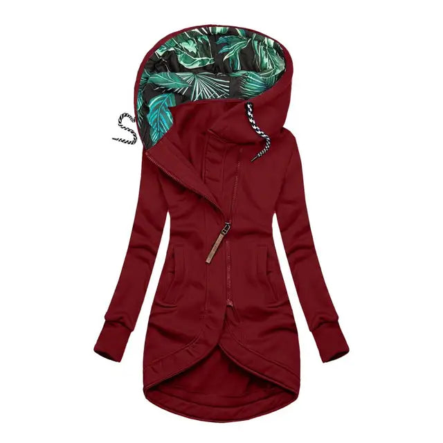 BRIELLE – TROPICAL TWIST HOODED JACKET