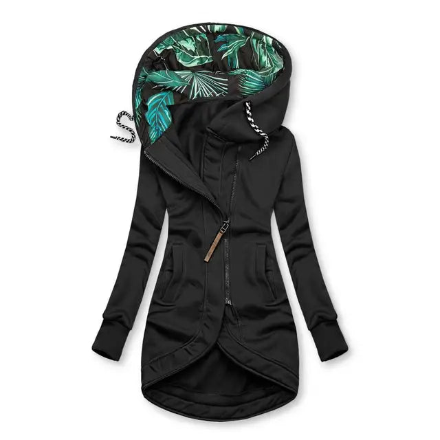 BRIELLE – TROPICAL TWIST HOODED JACKET