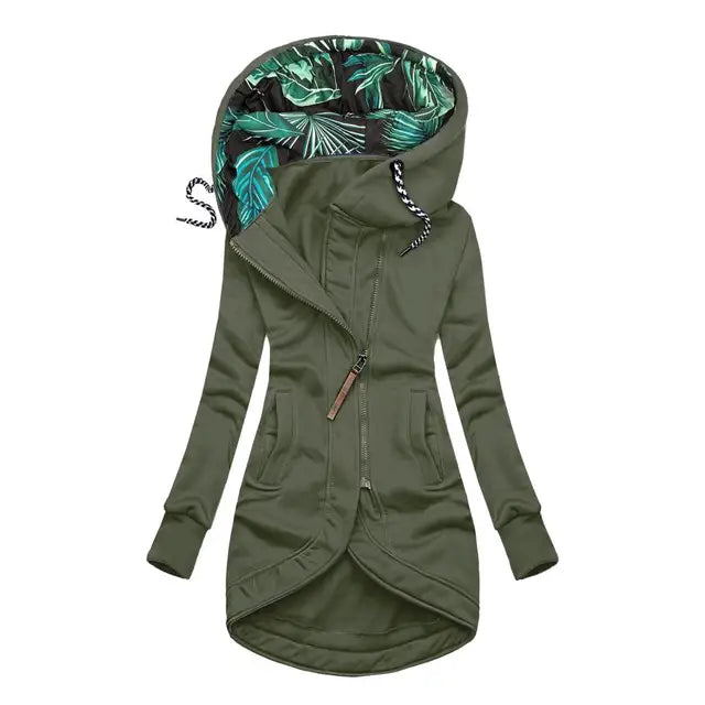 BRIELLE – TROPICAL TWIST HOODED JACKET