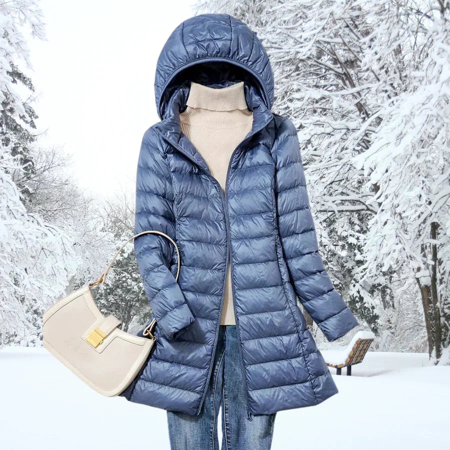 CHEYENNE – LONG HOODED PUFFER COAT