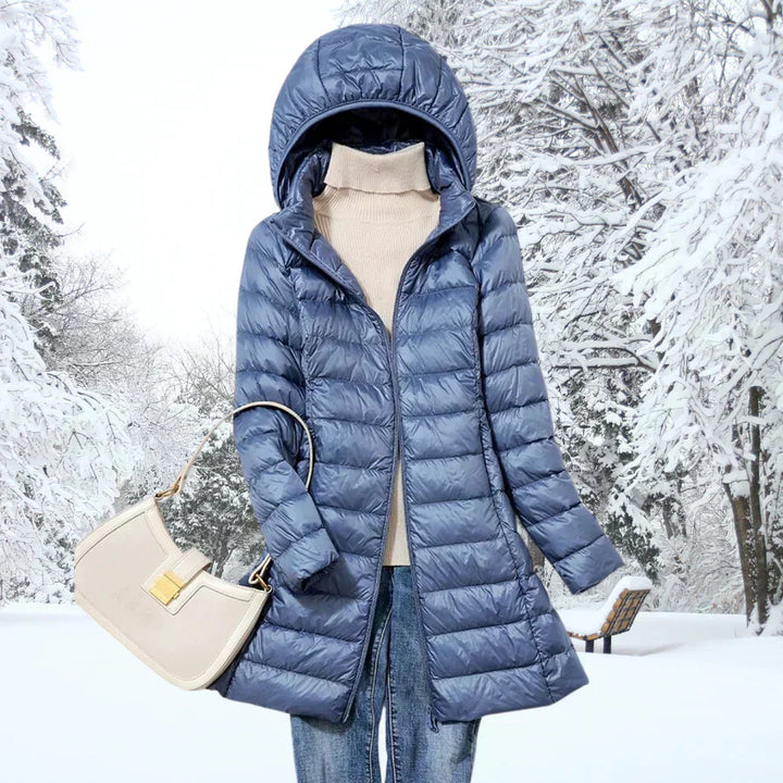 CHEYENNE – LONG HOODED PUFFER COAT