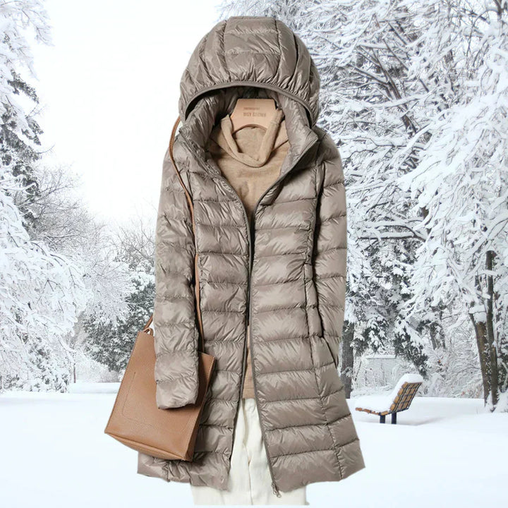 CHEYENNE – LONG HOODED PUFFER COAT
