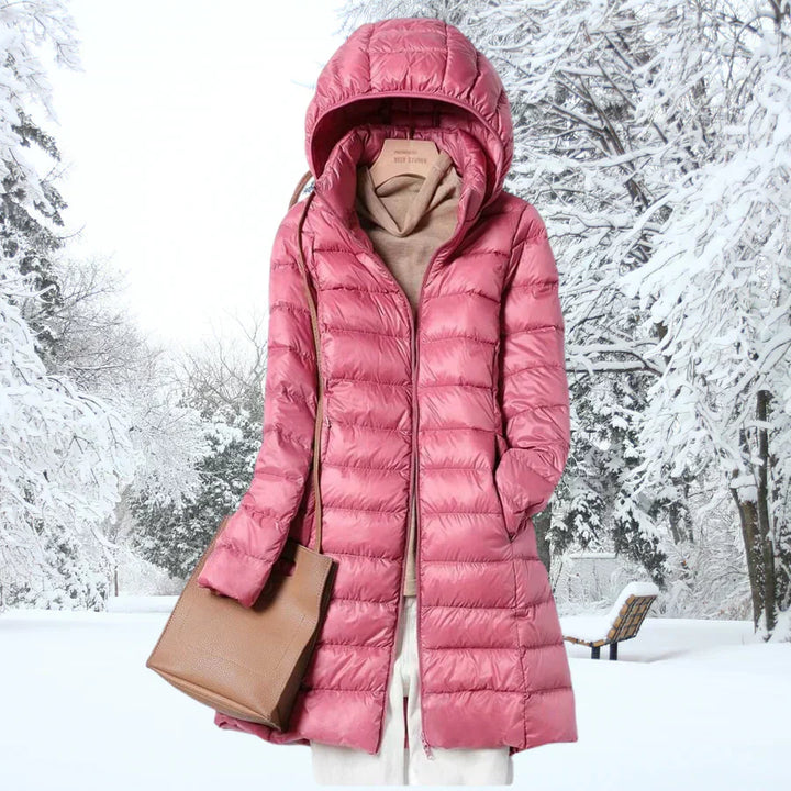 CHEYENNE – LONG HOODED PUFFER COAT