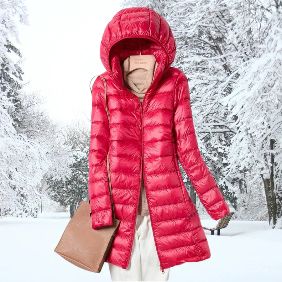 CHEYENNE – LONG HOODED PUFFER COAT