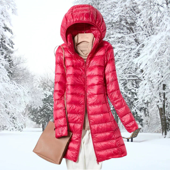 CHEYENNE – LONG HOODED PUFFER COAT