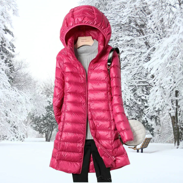 CHEYENNE – LONG HOODED PUFFER COAT