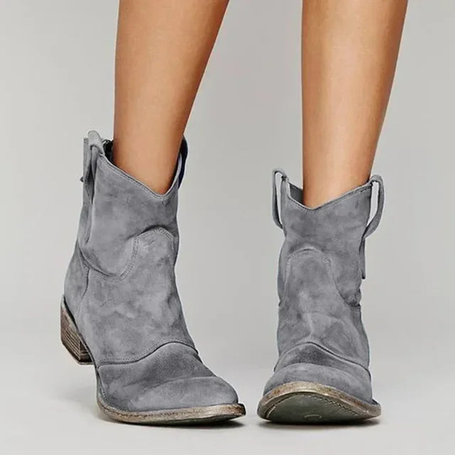 LAYLA – WESTERN ANKLE BOOTS