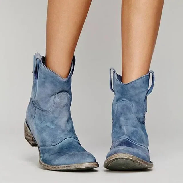 LAYLA – WESTERN ANKLE BOOTS