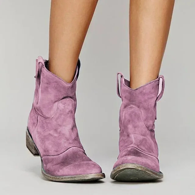 LAYLA – WESTERN ANKLE BOOTS