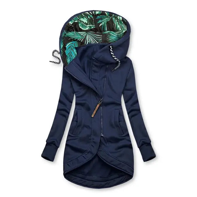 BRIELLE – TROPICAL TWIST HOODED JACKET